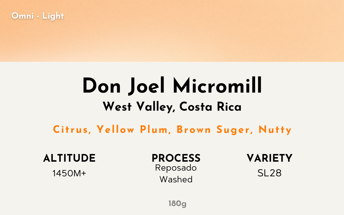 Don Joel Micromill - Costa Rica | Reposado Washed , SL28 [Omni / Light]