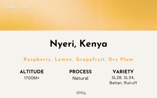 Nyeri - Kenya | Natural, SL28, SL34, Batian, Ruiru11 [Filter / Light]