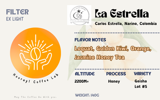 La Estrella - Colombia | Honey, Geisha Lot #5 [Filter]