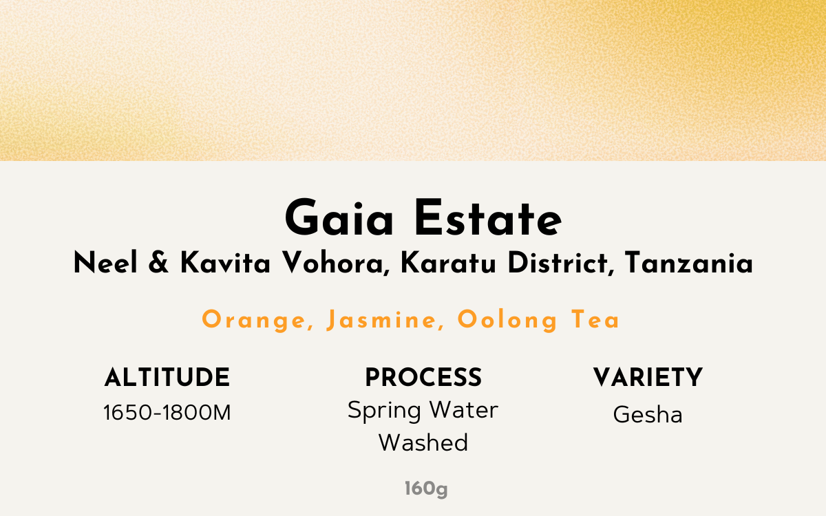 Gaia Estate - Tanzania | Spring Water Washed, Gesha [Omni]